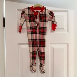 Hanna Andersson Baby Holiday Print Zip Footed Sleeper